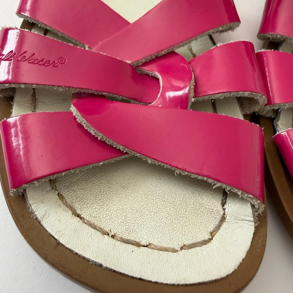 Toddler hot pink salt water sandals